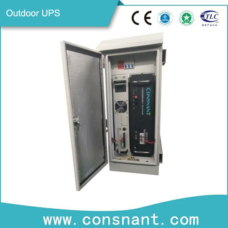Telekommunikation on-line-UPS-System im Freien 1KVA 613 * 640 * 954mm mit Lithium-Eisen-Batterie